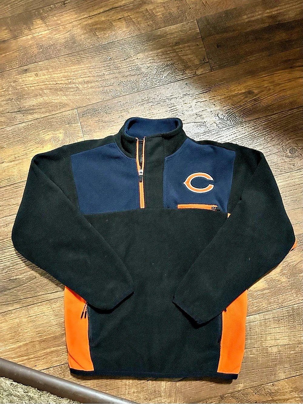 NFL Team Apparel Chicago Bears Boys’ Fleece Quarter-Zip